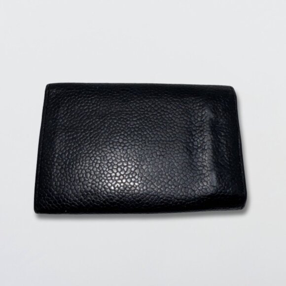 Chanel Holder Wallet 6 key Fob Holder CC Logo Grained Calfskin Leather Black - Picture 2 of 11